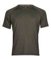 TJ7020 Tee Jays Mens Cool Dry T Shirt Deep Green colour image